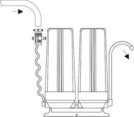 Pultov filter Countertop CT9-2 schema